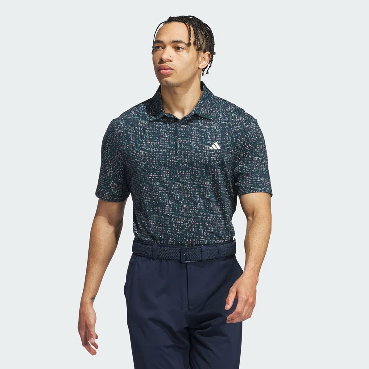 Adidas Ultimate365 Power Grid Print Polo - Maple Hill Golf